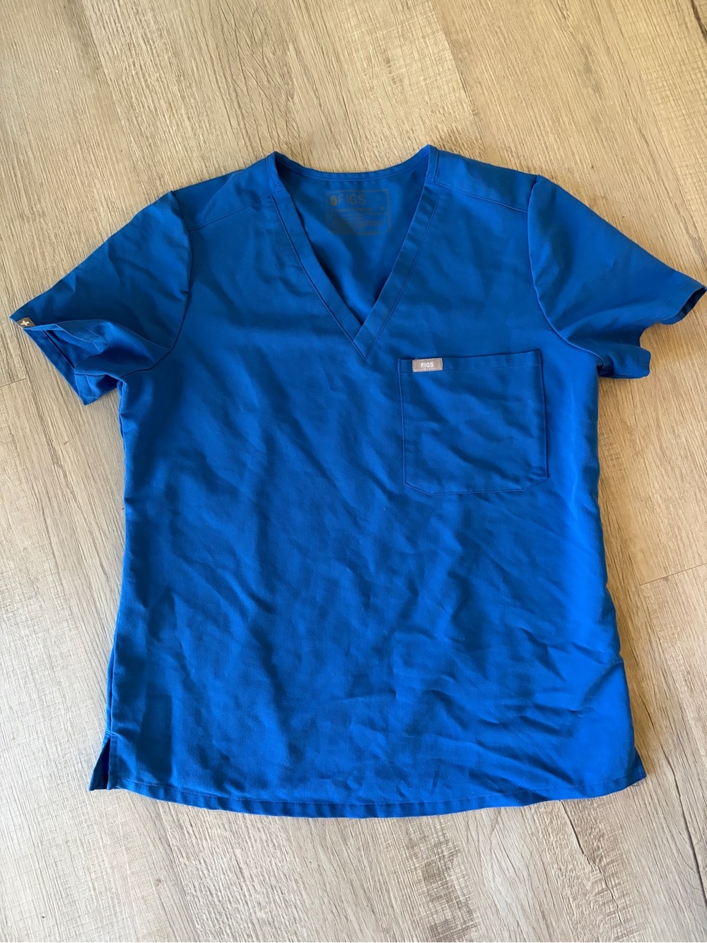 Figs Royal Blue Women's VโNeck Scrub Top